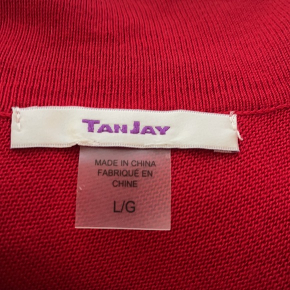 Selling TanJay red poncho size large - Picture 2 of 2